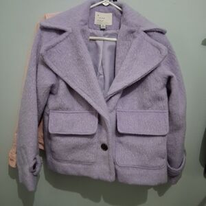 a new day Women's Wool Blend Lavender Jacket Xs